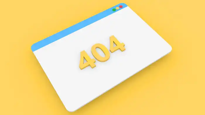 schermata error 404