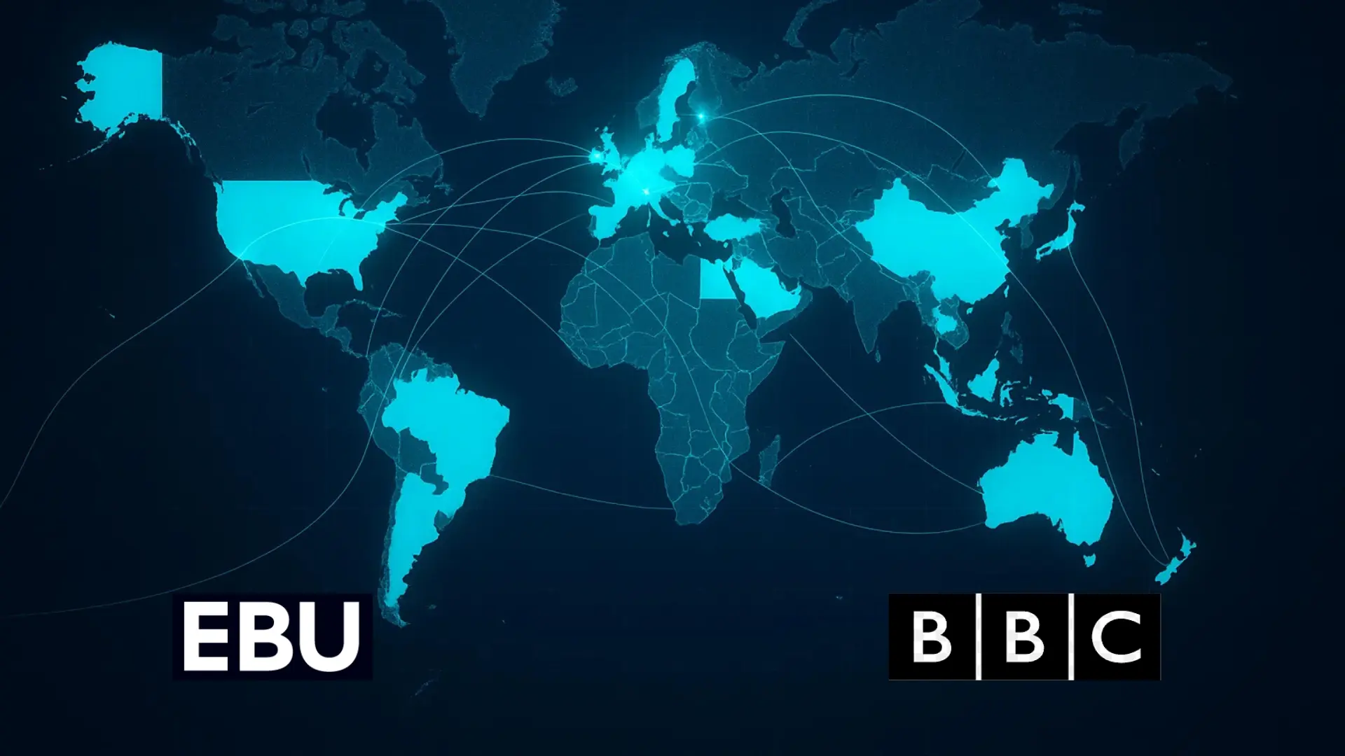 Mappa del mondo con con paesi coinvolti illuminati