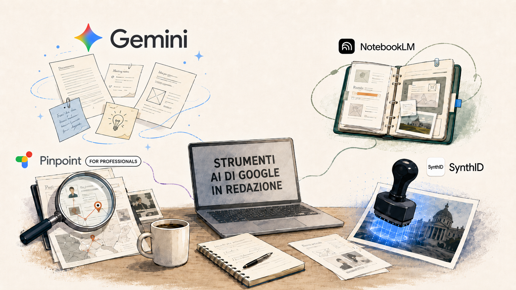 Strumenti AI di Google in redazione: una guida pratica