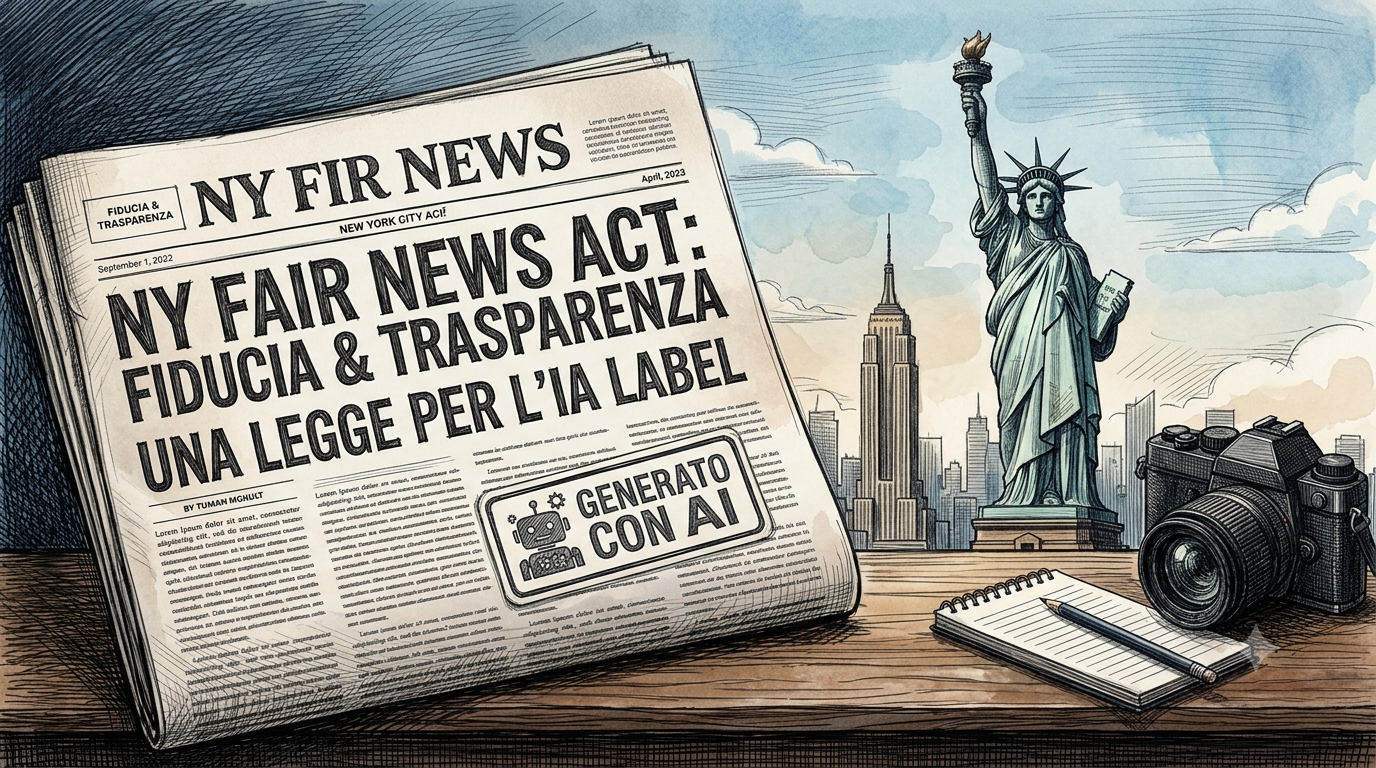 La fiducia è il fondamento del giornalismo: a New York una legge sull’etichettatura dei contenuti realizzati con AI